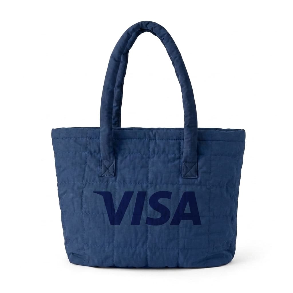 Large Quilted Puffy Tote