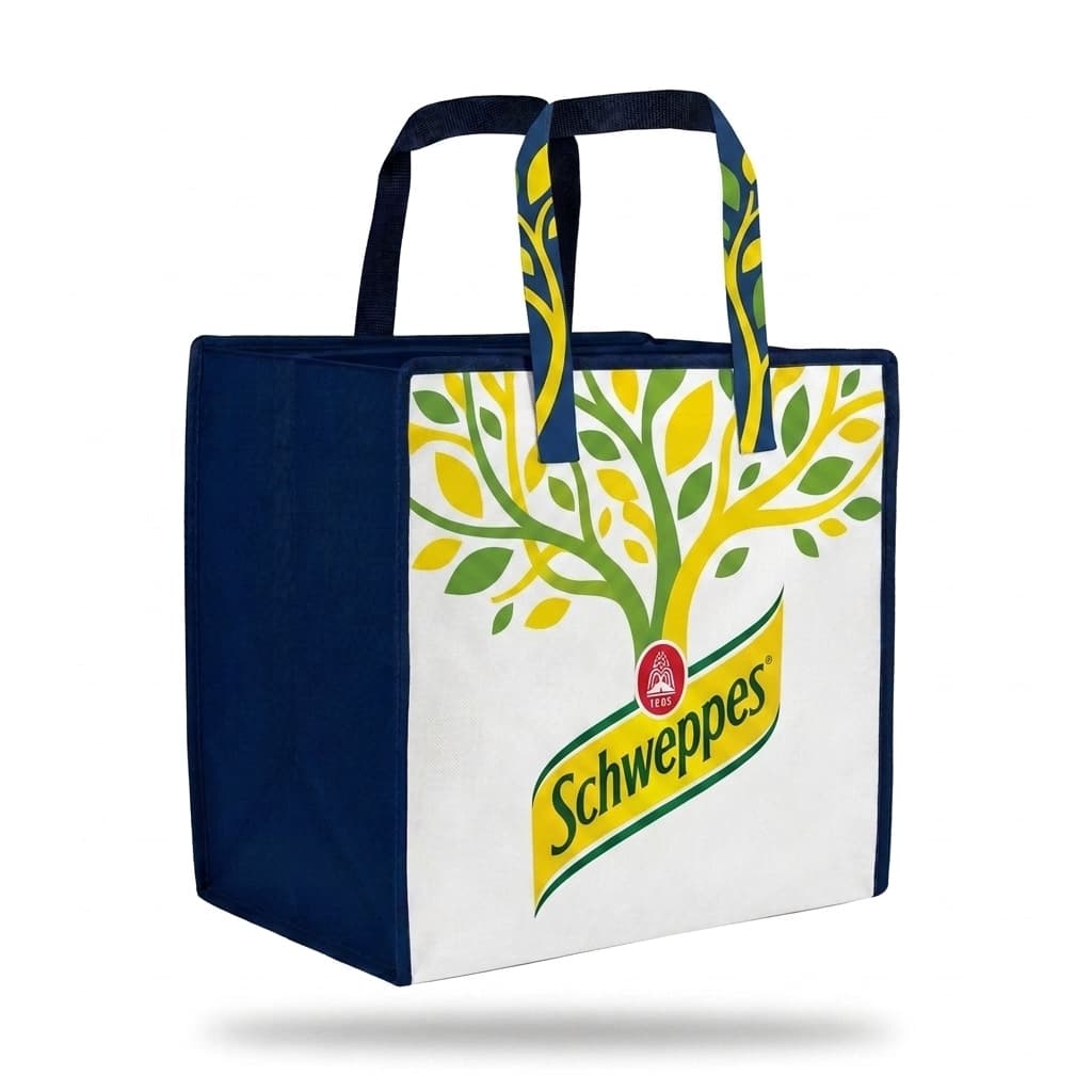 Structured Poly Cube Tote Bag