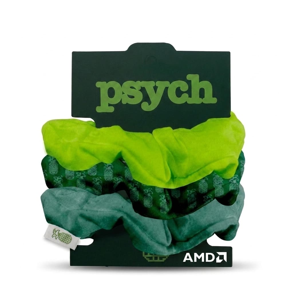 Full-Color 3 Scrunchies on Packaging Tree