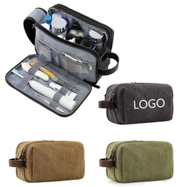 Large Capacity Canvas Toiletry Bag