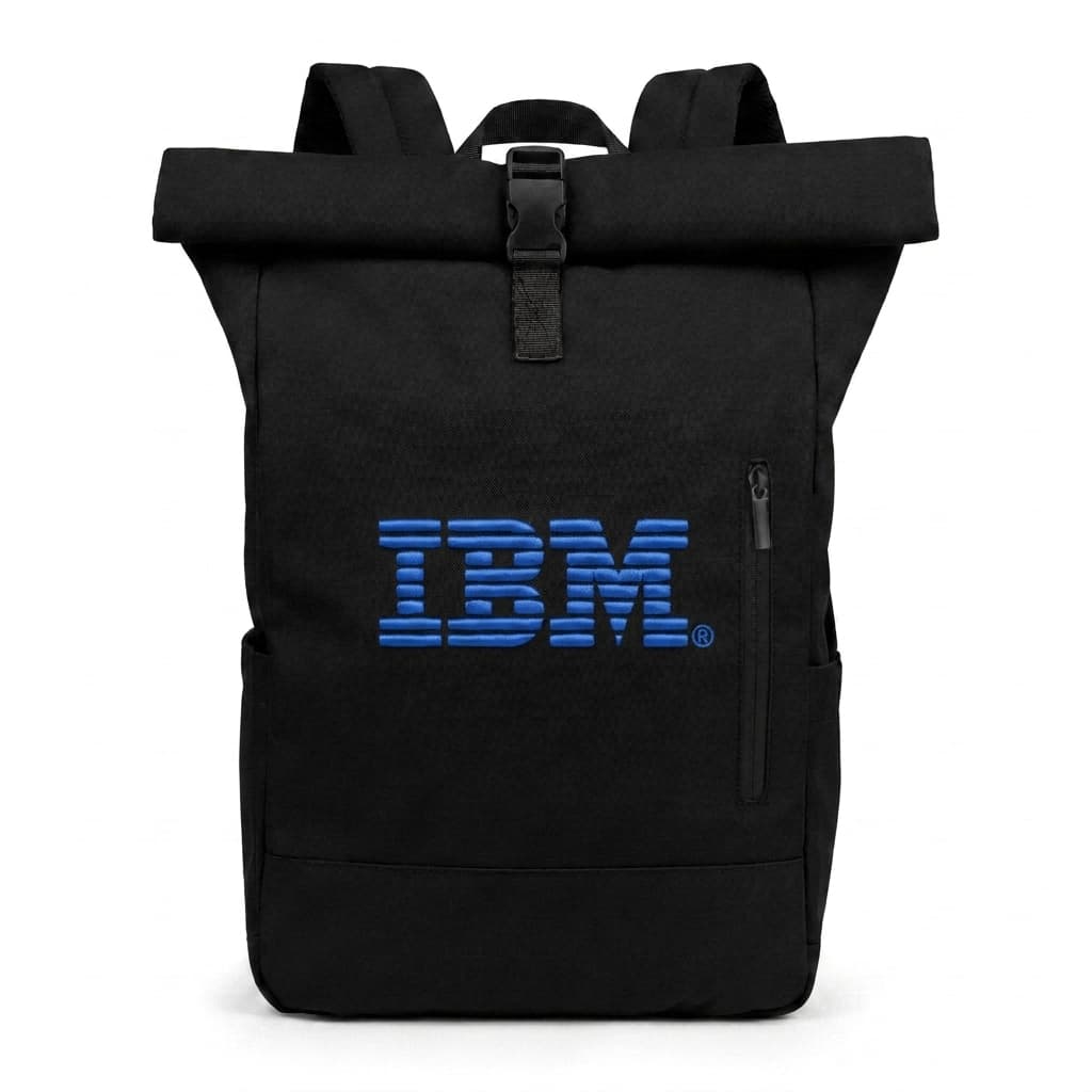 Malibu - Roll Top Laptop Backpack (Black)