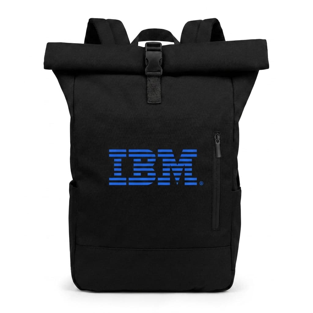 Malibu - Roll Top Laptop Backpack (Black)