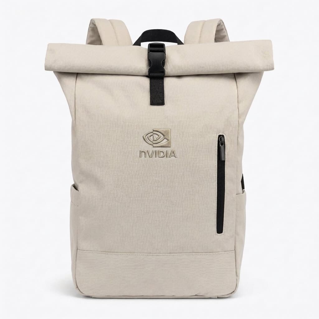 Malibu - Roll Top Laptop Backpack (Tan)