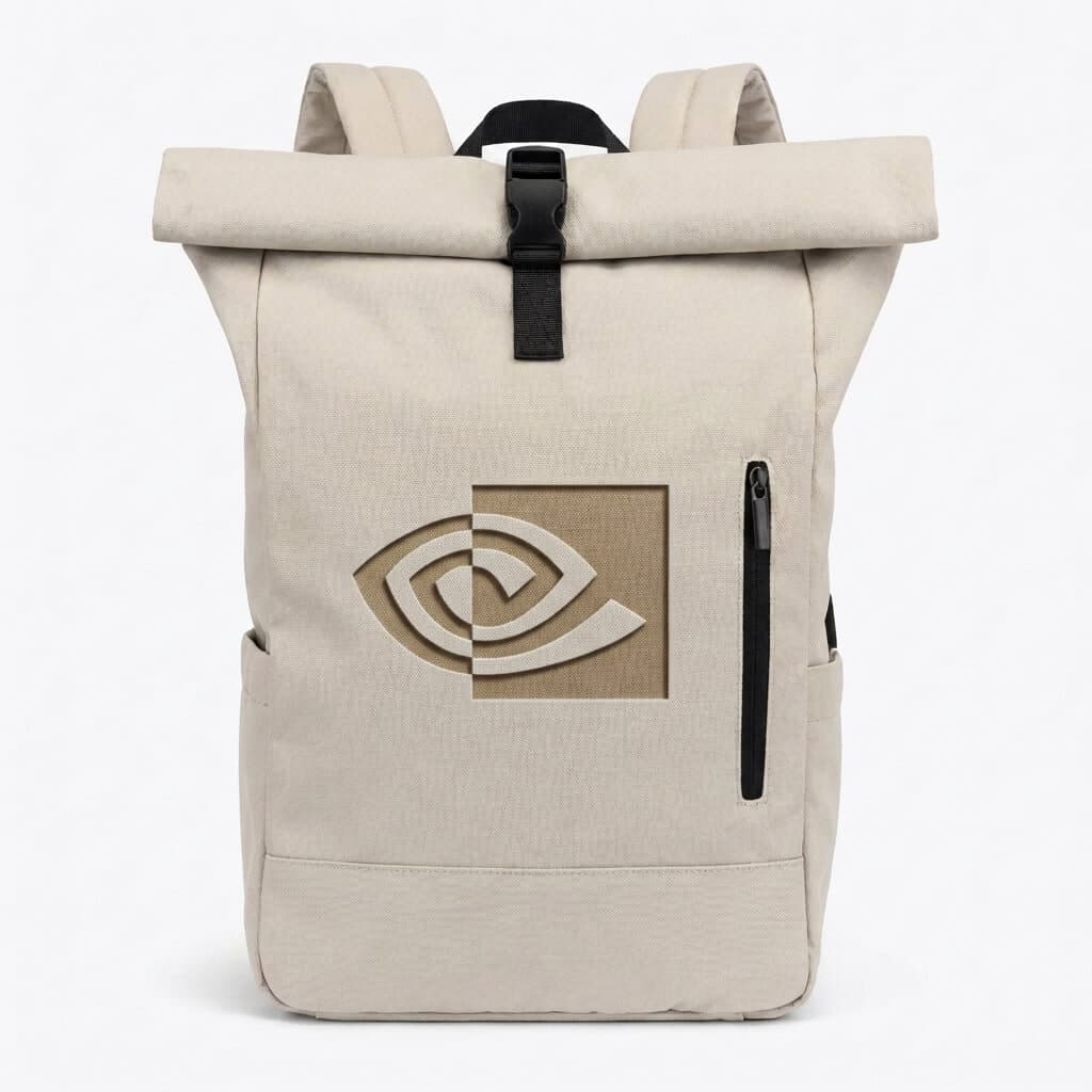Malibu - Roll Top Laptop Backpack (Tan)
