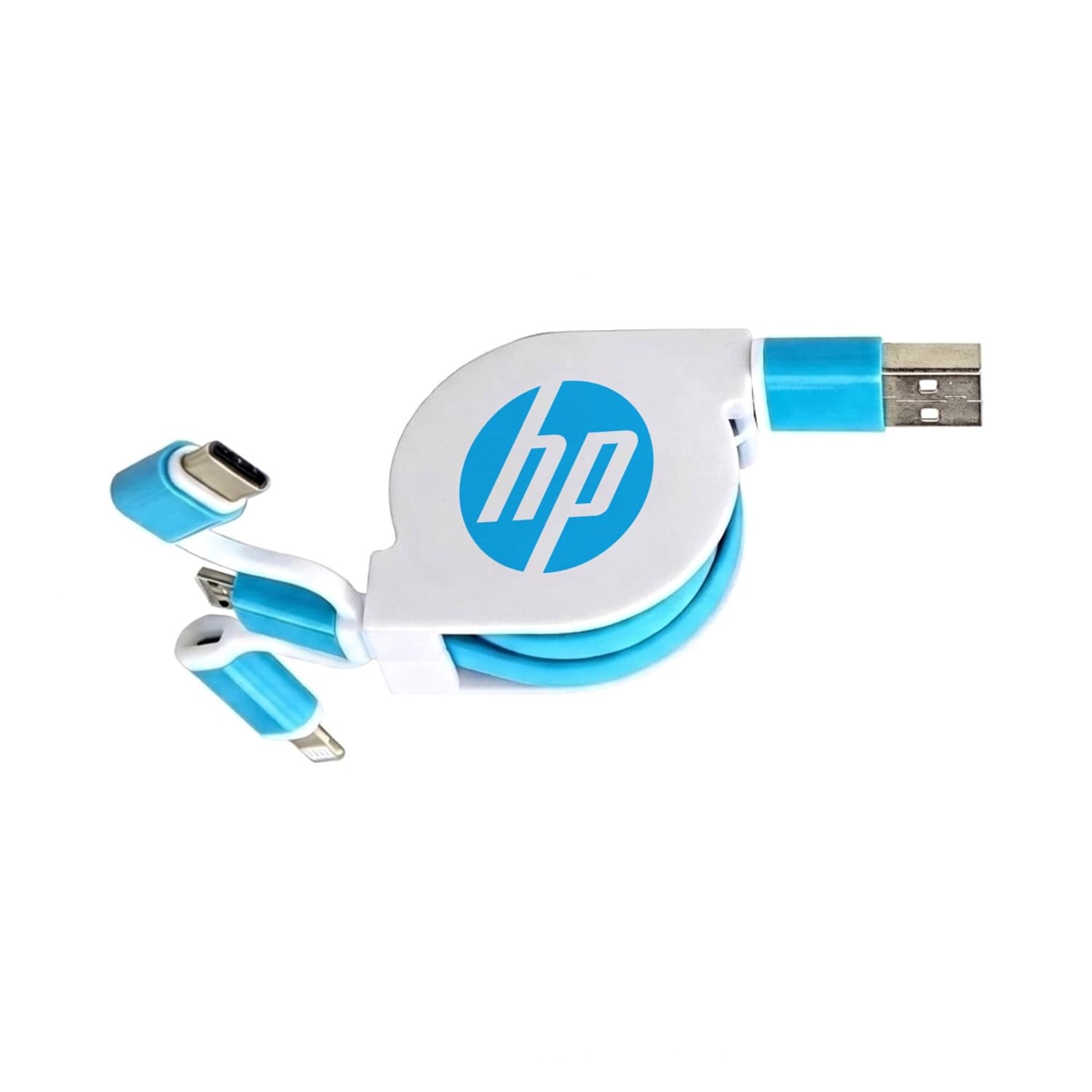 Retractable 3-in-1 Charging Cable