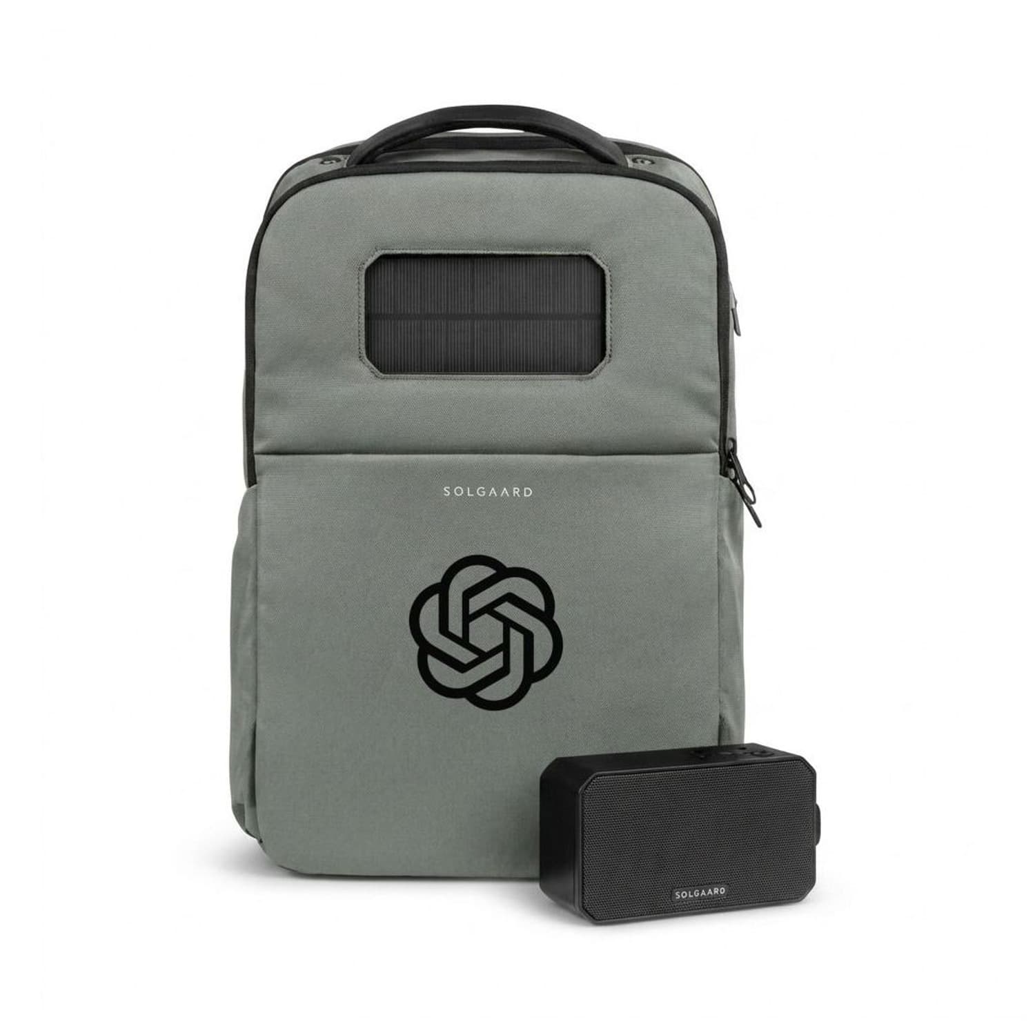 Solgaard® Recycled Lifepack Backpack w/ Solarbank Boombox