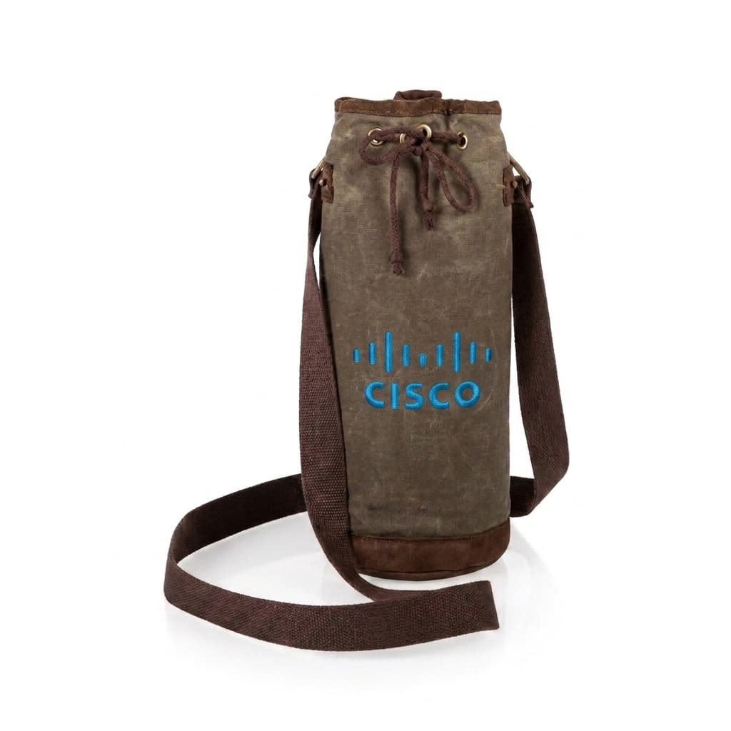 Waxed Canvas Wine Tote